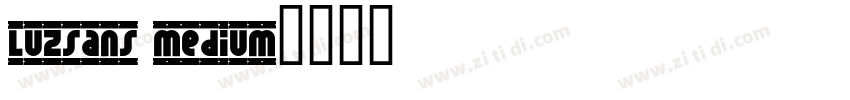 LuzSans Medium字体转换